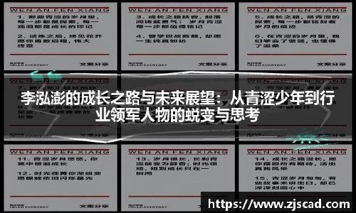 李泓澎的成长之路与未来展望：从青涩少年到行业领军人物的蜕变与思考